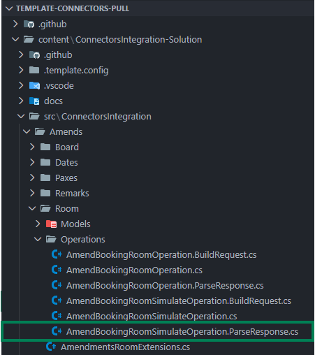 Build Response AmendBookingRooms